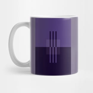 Violet Abstract Minimalist Art Print Mug